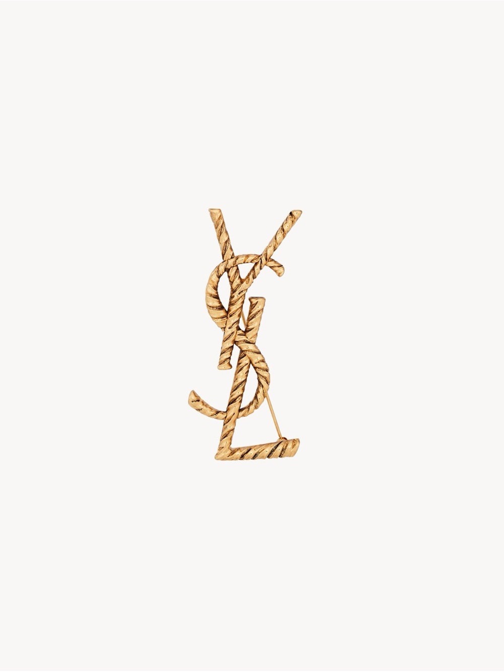 CASSANDRE YSL BROOCH IN METAL